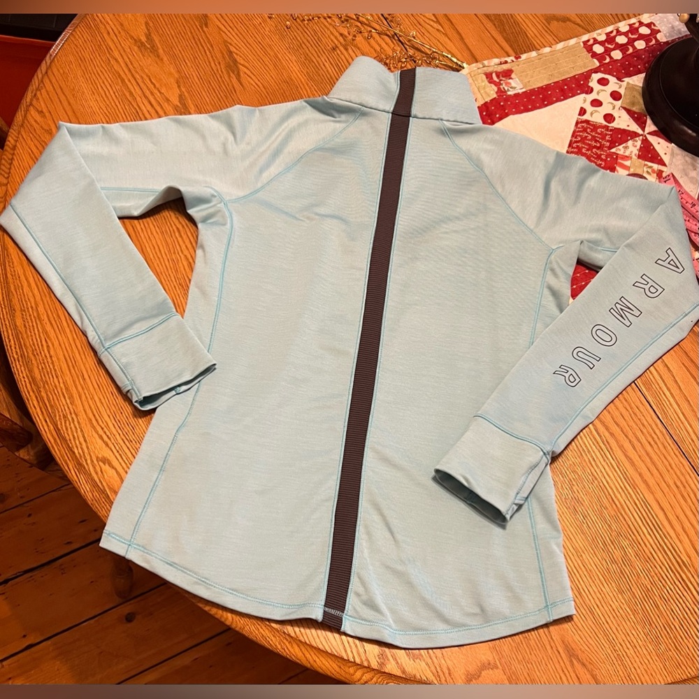 Women’s Under Armour Fitted Mock 1/2 Zip -Size: Medium 🩵 - Picture 2 of 15